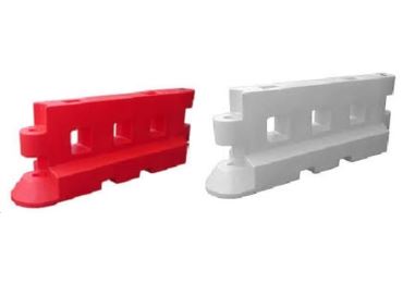 Cestné zvodidlo GB – PE, červená | biela, 900×500×2325 mm